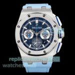 Super Clone LS Factory AP Royal Oak Offshore 26420 Blue Dial Swiss 4401 Chronograph Watch 